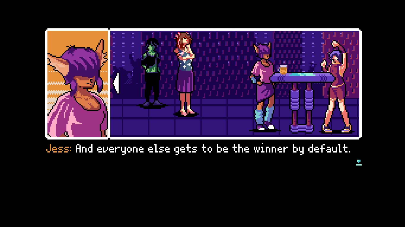 Jess is one of the most prominent hybrids in "2064: Read Only Memories."