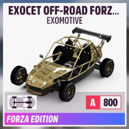 An Exocet Off-Road Forza Edition.
