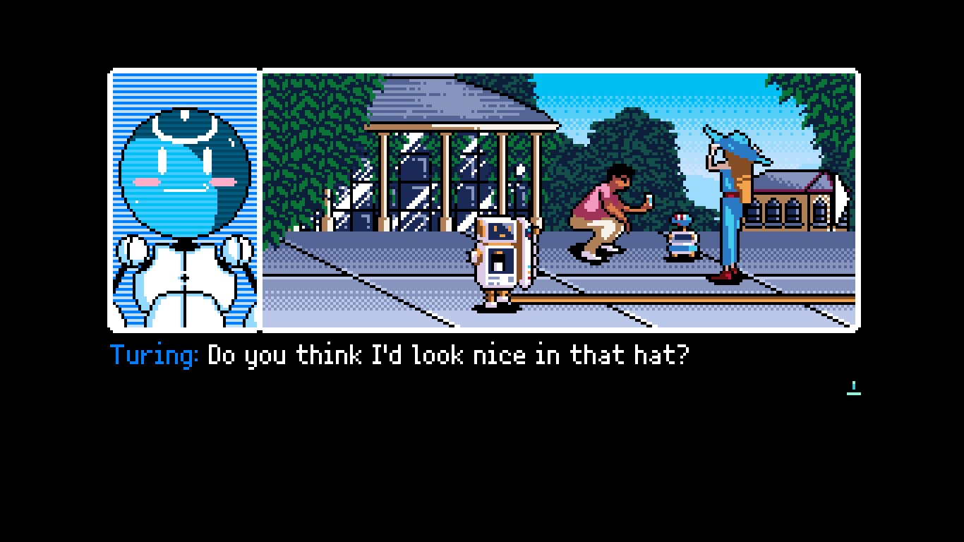 Turing speaking in "2064: Read Only Memories".